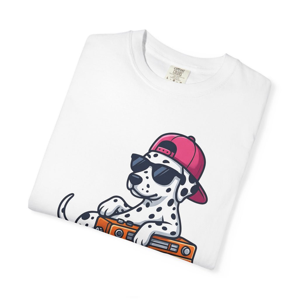 Dalmatian Pet Shirt Dog Sounds Gift Women Sketch Tee Dog T-Shirt Dog Fan Drawing Tshirt Classic Radio Tshirt