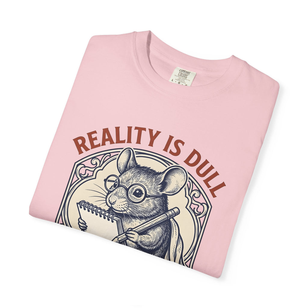 Mouse Sketch Shirt Cute Illustrator Gift Women Retro Tee Rodent T-Shirt Adorable Fan Vintage Tshirt Artist Graphic Doodle Spectacles Tshirt