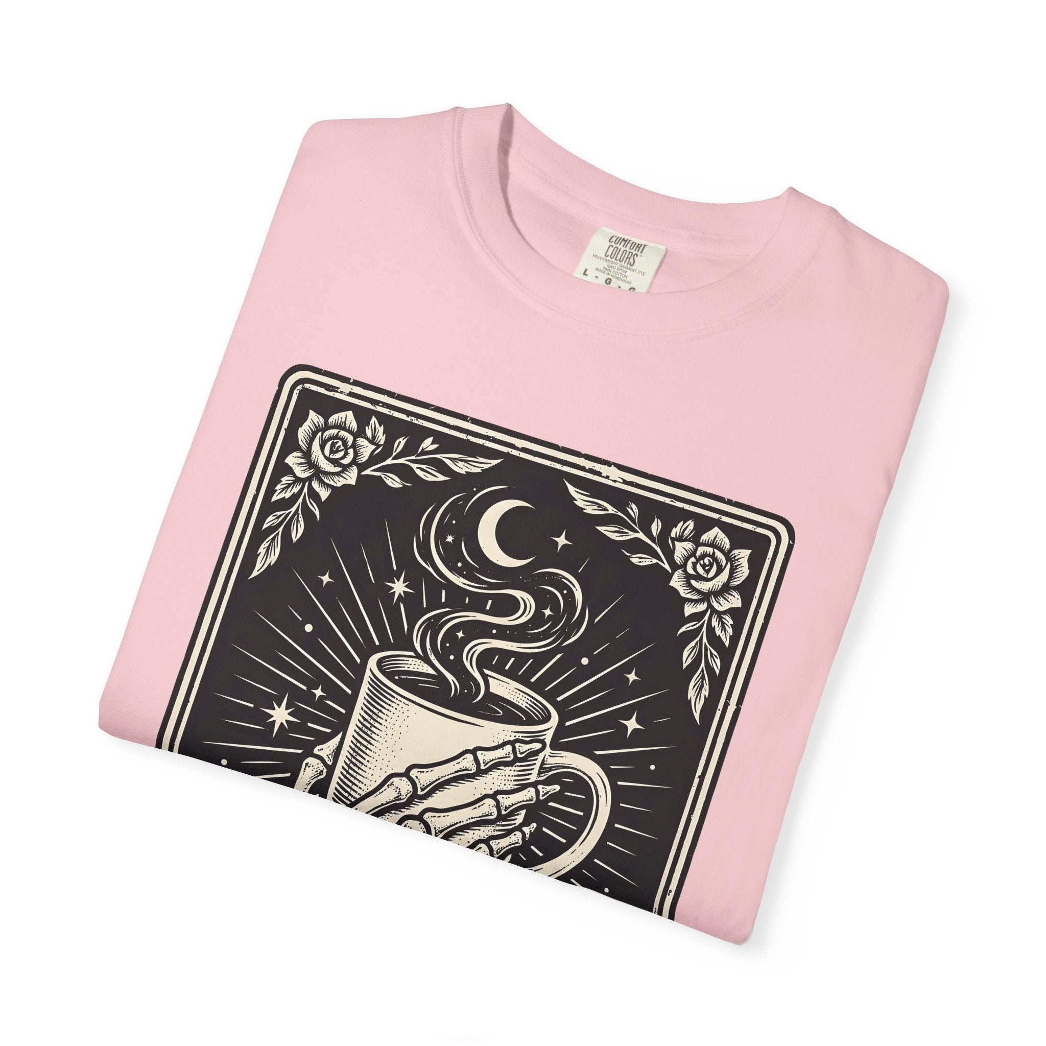 Bone Hand Coffee Cup Shirt Boho Chic Java Gift Women Mysterious Tee Coffee Mug T-Shirt Bohemian Fan Coffee Cup Tshirt Caffee Graphic Classic