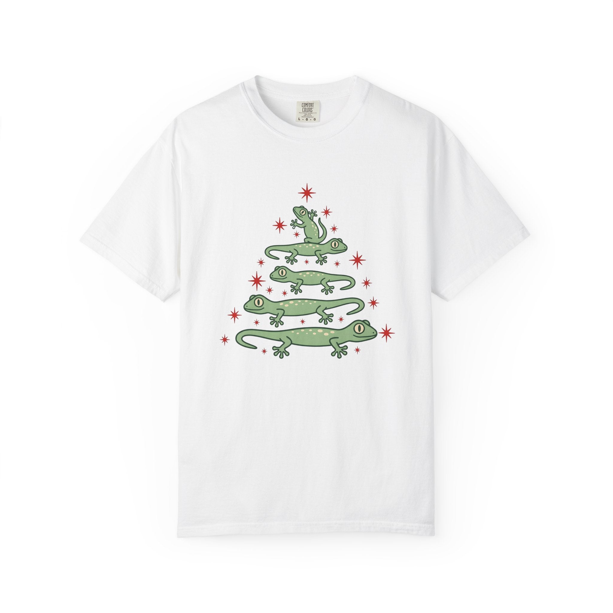 Gecko Group Shirt Christmas Pets Gift Women Cute Tee Lizard T-Shirt Xmas Fan Geckos Graphic Cute Tshirt Clean Twinkles Tshirt