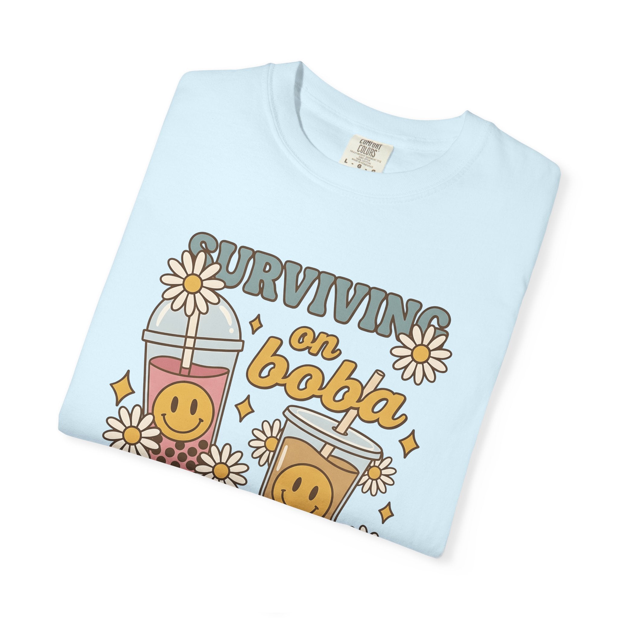 Bubble Tea Shirt Boba Jokes Gift Women Cute Tee Boba Drink T-Shirt Boba Fan Kawaii Tshirt Pun Graphic Vintage Flowers Tshirt