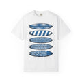 Surfboard Stack Shirt Surfing Coast Gift Women Folk Tee Surfboards T-Shirt Surfer Fan Handmade Tshirt Coastal Graphic Old School Abstract