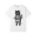 Kitty Bones Shirt Cat Fall Gift Women Playful Tee Cat Bones T-Shirt Cat Fan Feline Tshirt Autumn Graphic Basic Glimmers Tshirt