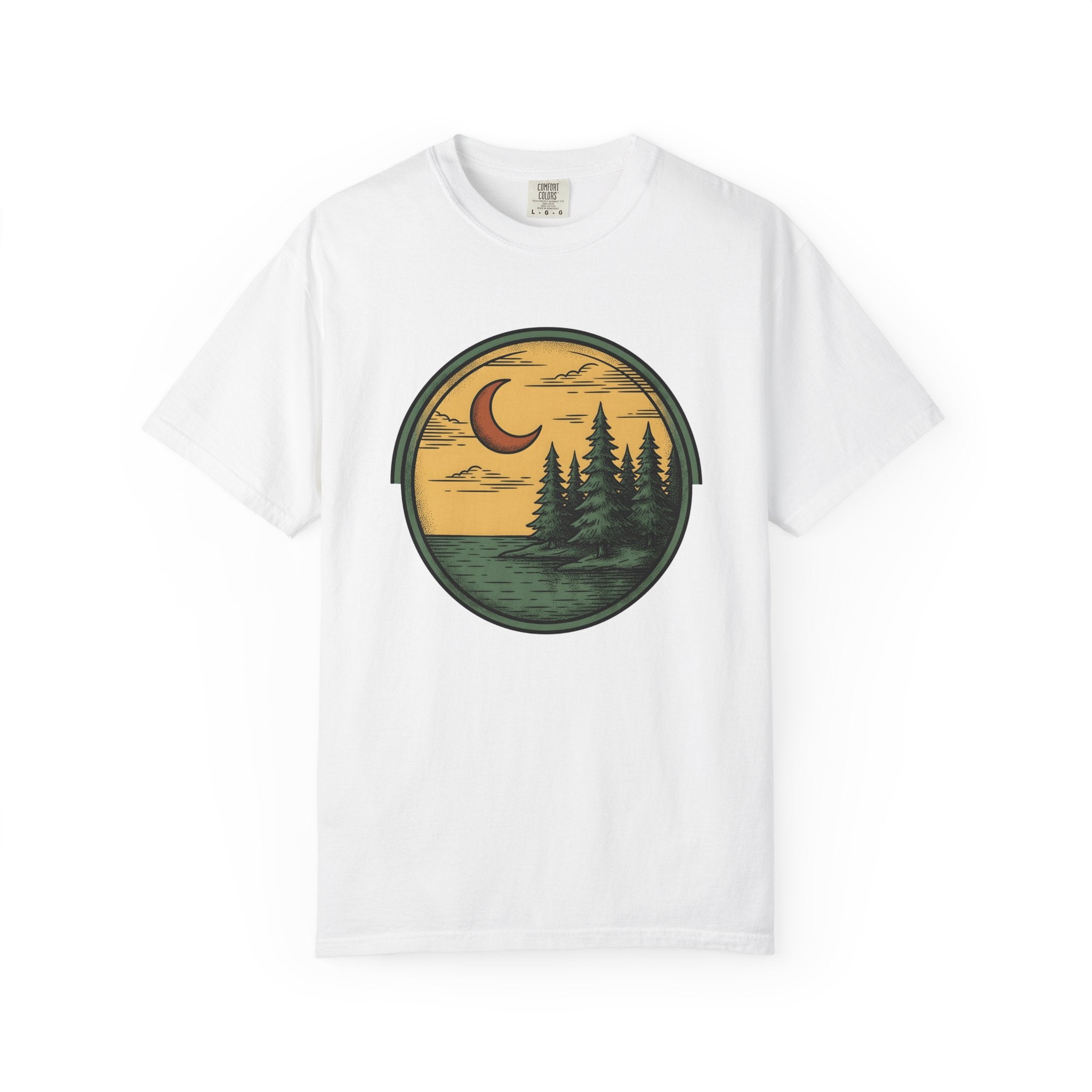 Pine Forest Shirt Nature Outdoors Gift Women Vintage Tee Evergreen T-Shirt Environmental Enthusiast Retro Tshirt Adventure Graphic Hand
