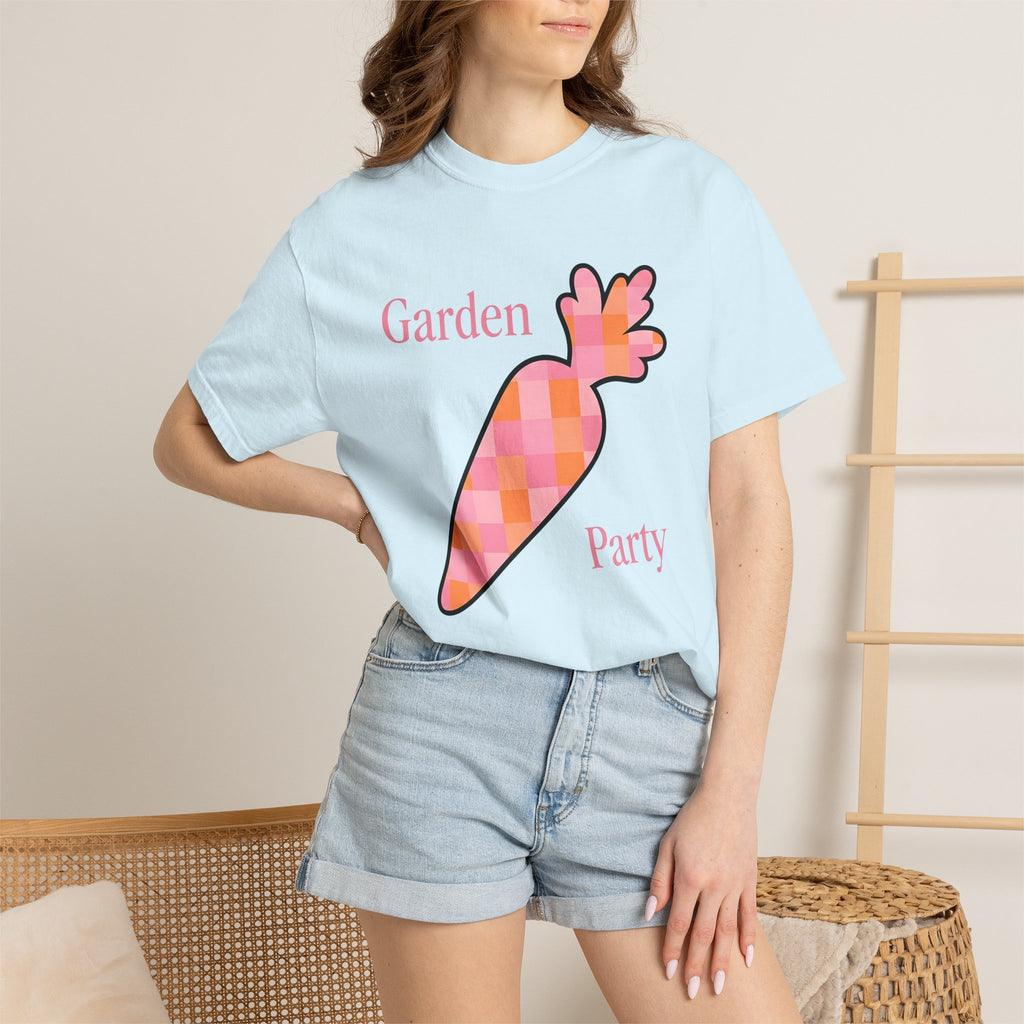 Tartan Carrot Shirt Easter Botany Gift Women Vintage Tee Carrot Top T-Shirt Easter Fan Retro Tshirt Floral Graphic Sleek Muted Plaid Motif