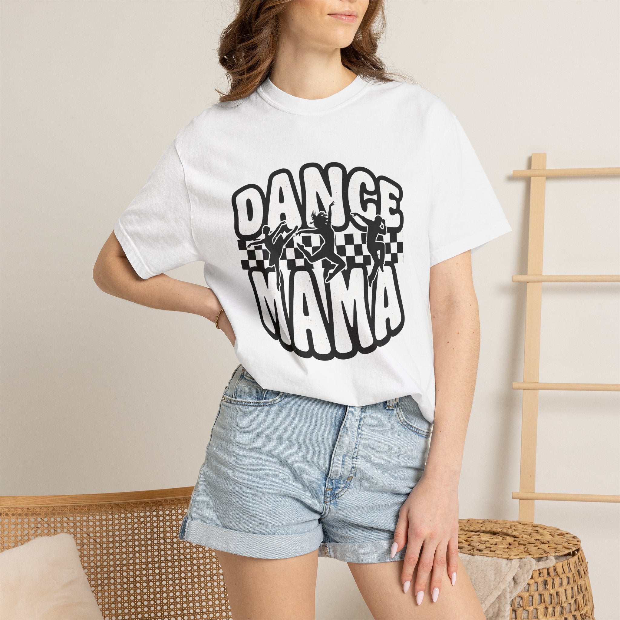 Dancer Figures Shirt Moms Performance Gift Women Modern Tee Ballerinas T-Shirt Mother Fan Contemporary Tshirt Show Graphic Classic Gingham