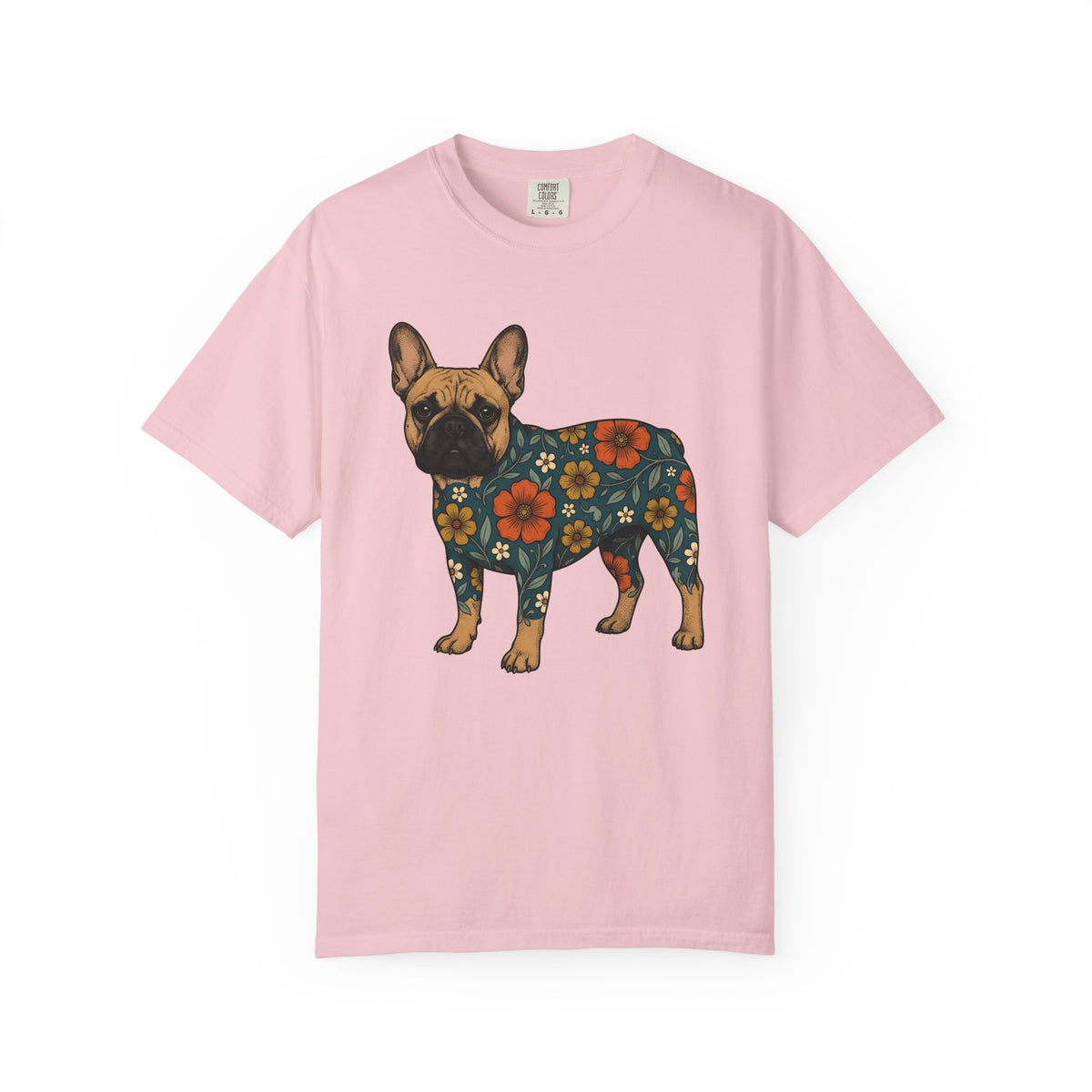 French Bulldog Shirt Dog Floral Unisex Gift Boho Tee Bulldog T-Shirt Dog Fan
