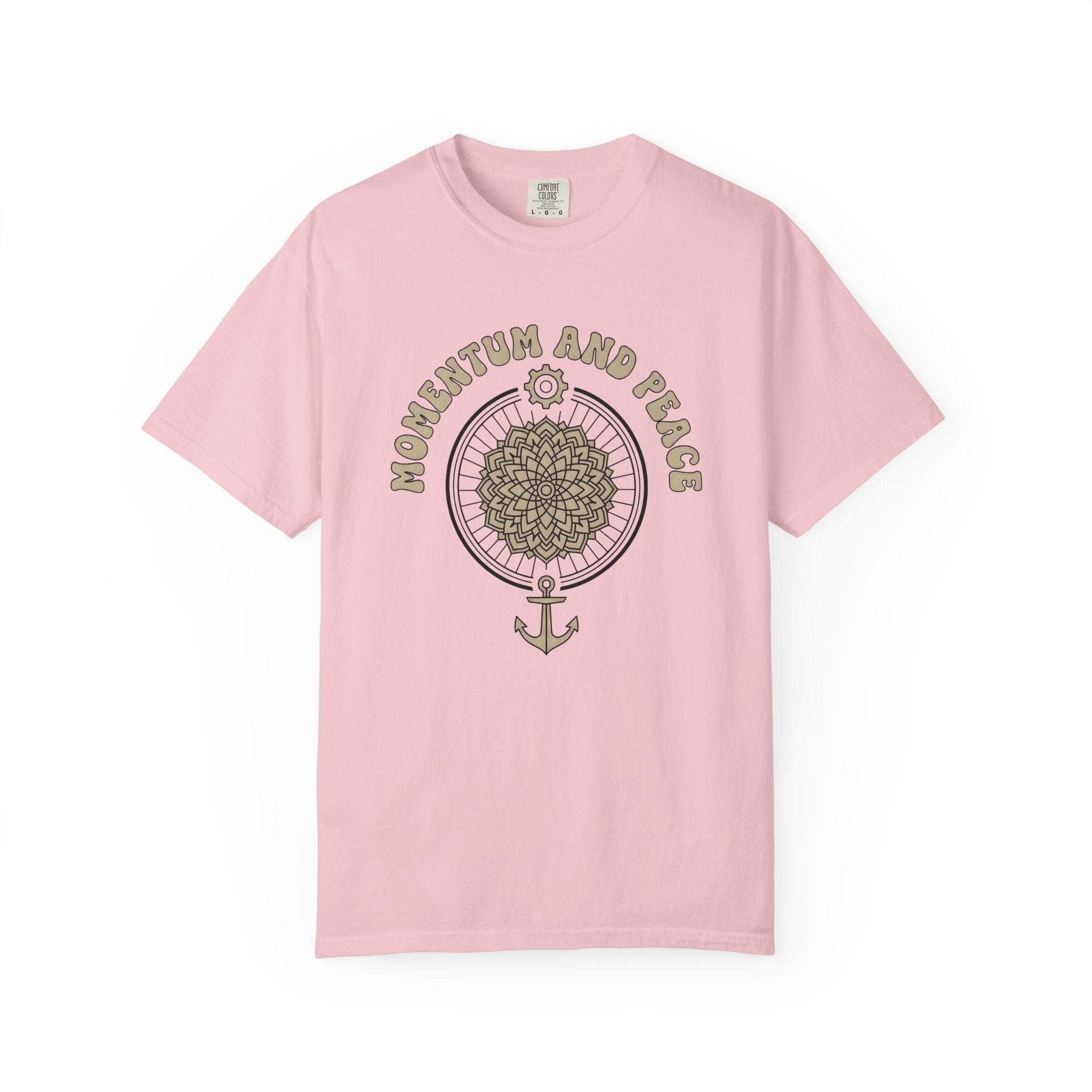 Bicycle Wheel Mandala Shirt Sports Yoga Gift Women Boho Tee Wheel T-Shirt Athlete Enthusiast Bohemian Tshirt Meditation Graphic Minimalist