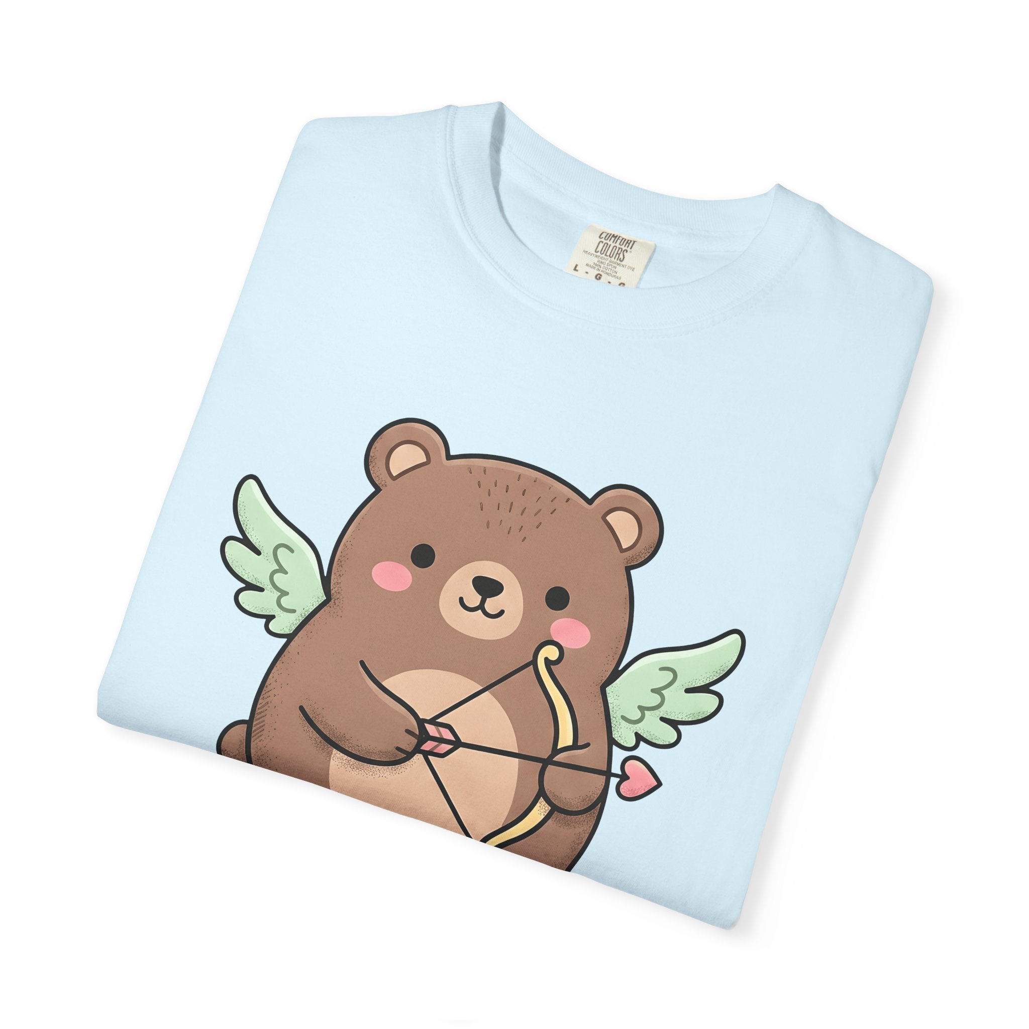 Cherub Bear Shirt Cute Romance Gift Women Cartoon Tee Teddy T-Shirt Kawaii Fan Comic Tshirt Love Graphic Sketch Cupid Arrow Tshirt