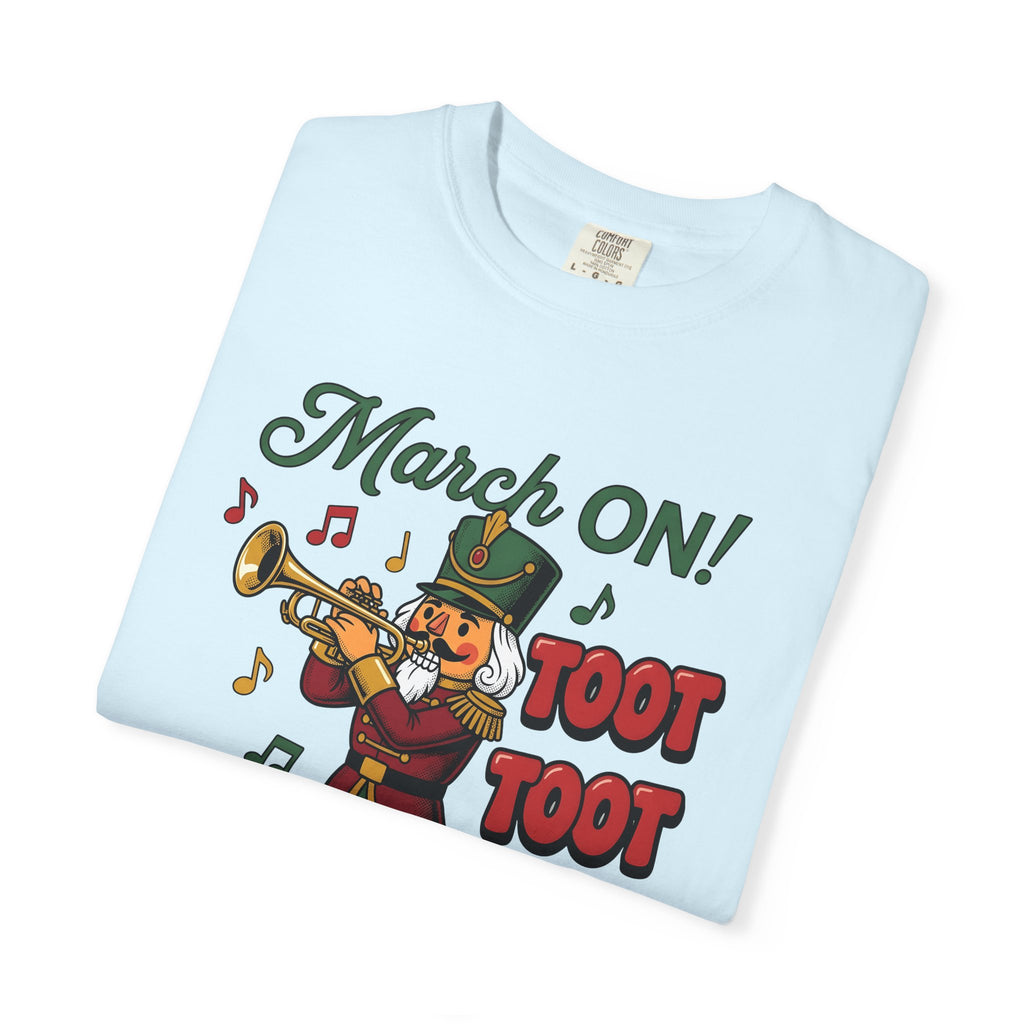 Nutcracker Soldier Shirt Christmas Sound Gift Women Caricature Tee Toy Soldier T-Shirt Xmas Fan Christmas Cartoon Tshirt Audio Graphic Old