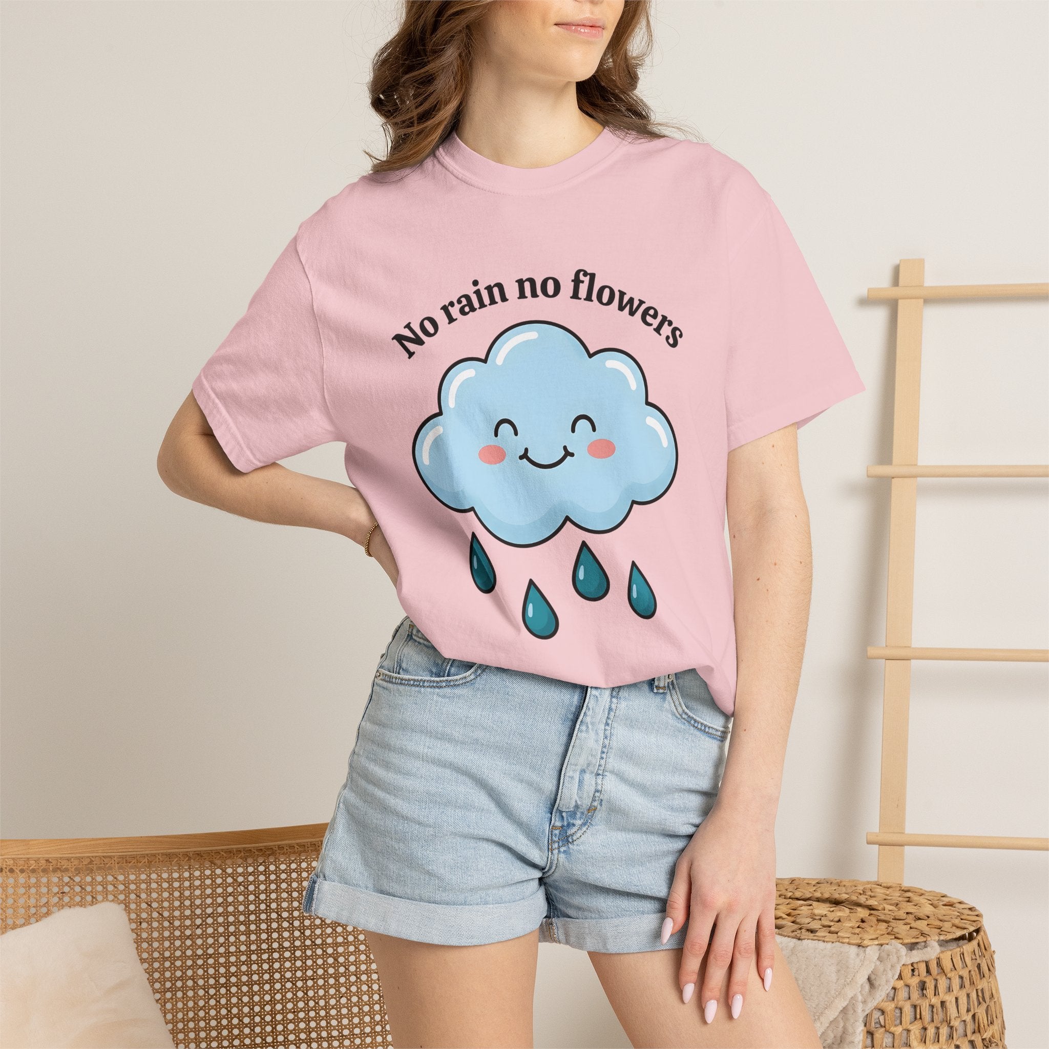 Charming Cloud Shirt Positivity Uplift Gift Women Illustrated Tee Cloud T-Shirt Optimism Fan Inspirational Tshirt Uplifting Graphic Doodle