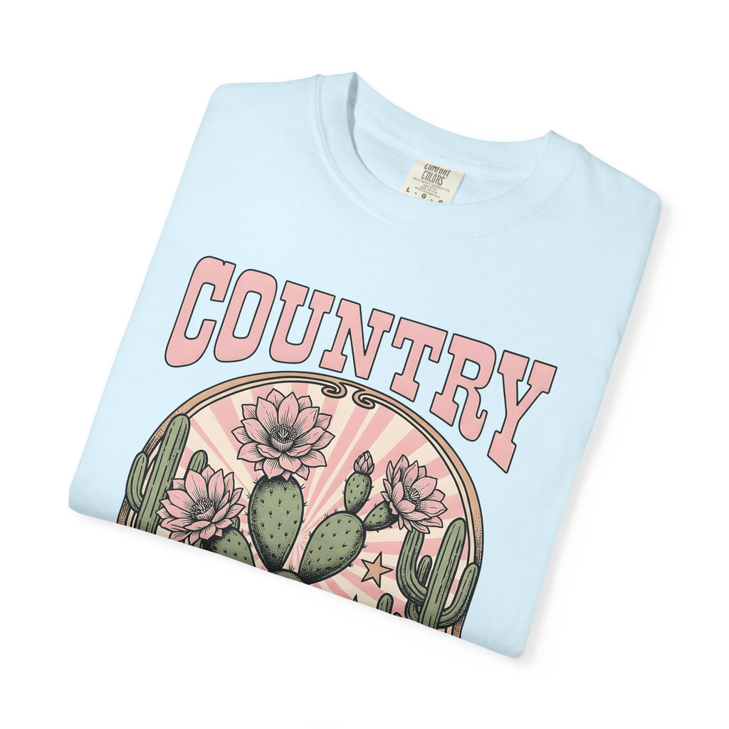 Prickly Pear Blooms Shirt Cowgirl Western Gift Women Prairie Tee Cactus Flower T-Shirt Rodeo Fan Rustic Tshirt Country Graphic Antique