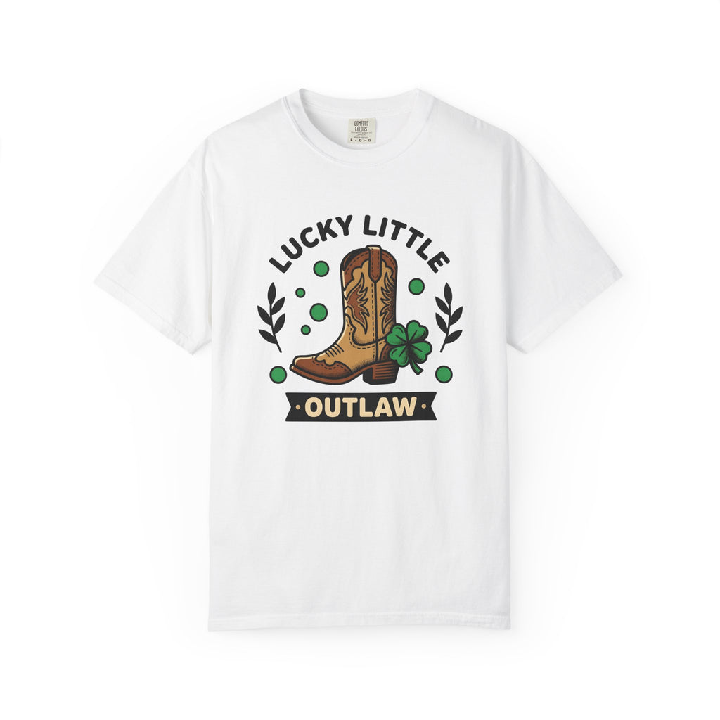 Cowgirl Boot Shirt St. Patrick's Day Ranch Gift Women Hand Drawn Tee Boot T-Shirt Luck Fan Illustrated Tshirt Farmhouse Graphic Classic Four