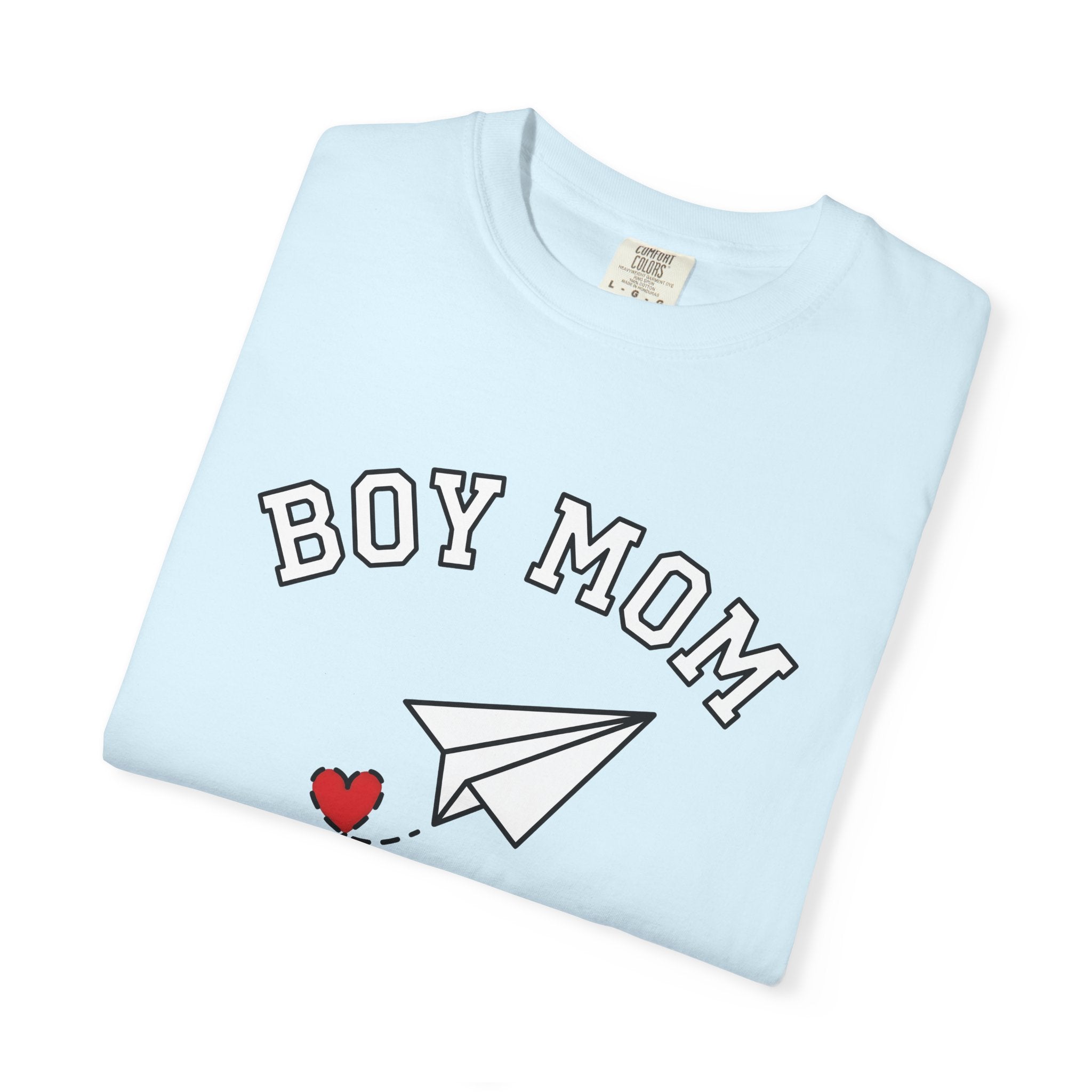 Folding Plane Shirt Moms Kin Gift Women Contemporary Tee Paper Plane T-Shirt Motherhood Fan Modern Tshirt Family Graphic Plain Affection