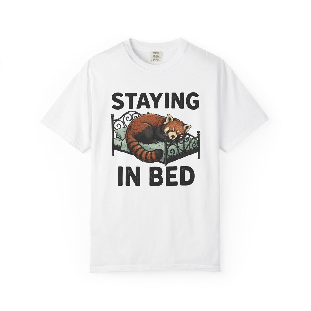 Red Panda Nap Shirt Funny Wildlife Gift Women Playful Tee Panda Nap T-Shirt Humor Fan Cartoon Tshirt Animal Graphic Classic Snug Animal