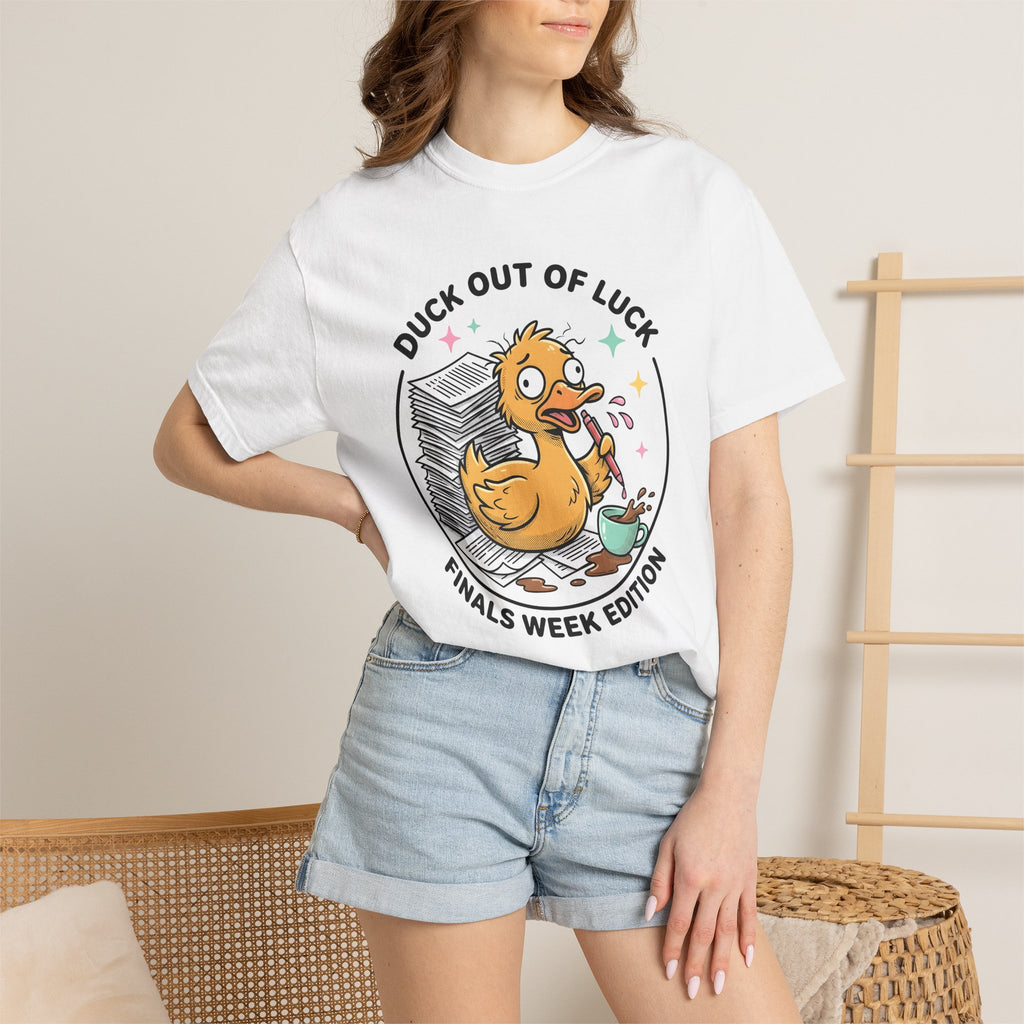Anxious Duck Shirt Teachers Pupil Gift Women Comic Tee Duckling T-Shirt Educator Enthusiast Cartoon Tshirt Student Graphic Vintage Mug