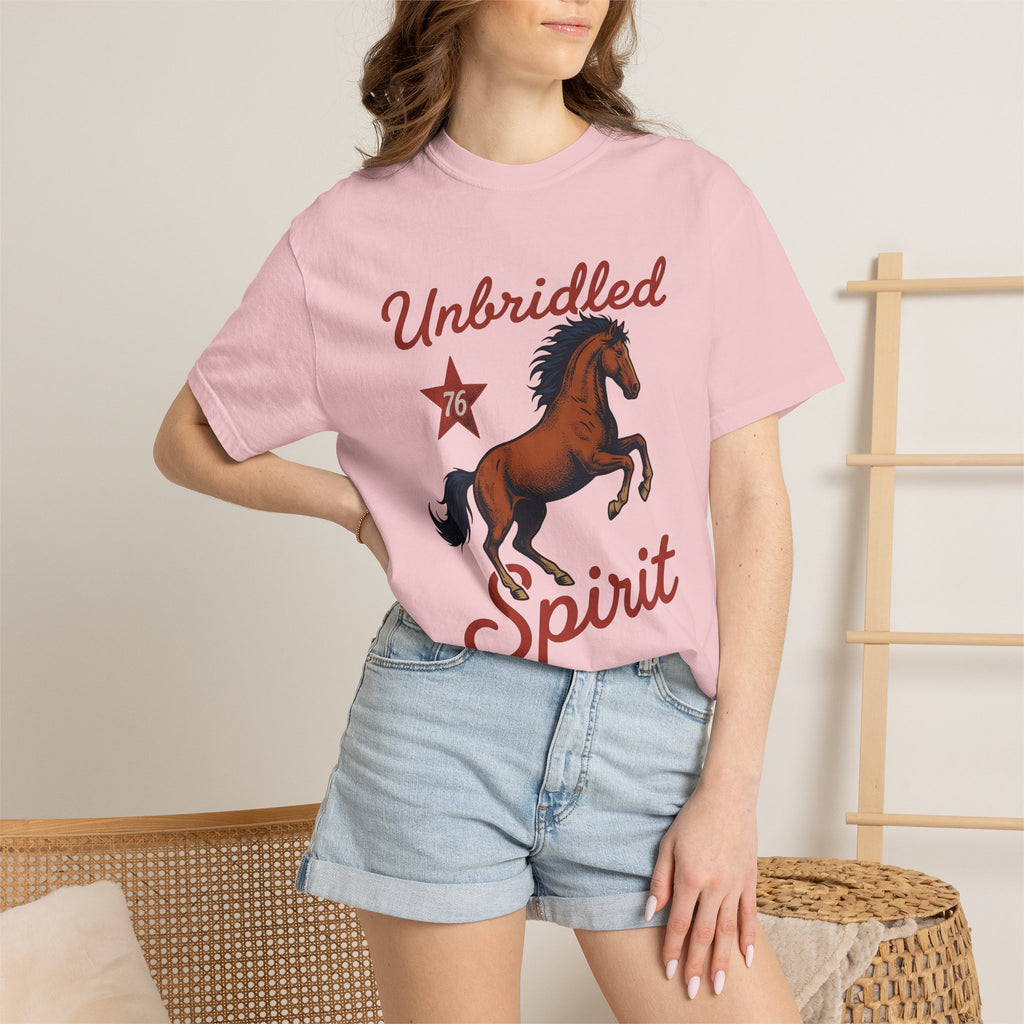 Bucking Horse Shirt America Flag Gift Women Retro Tee Bronco T-Shirt Patriot Fan Rodeo Tshirt Banner Graphic Sketch Star Tshirt