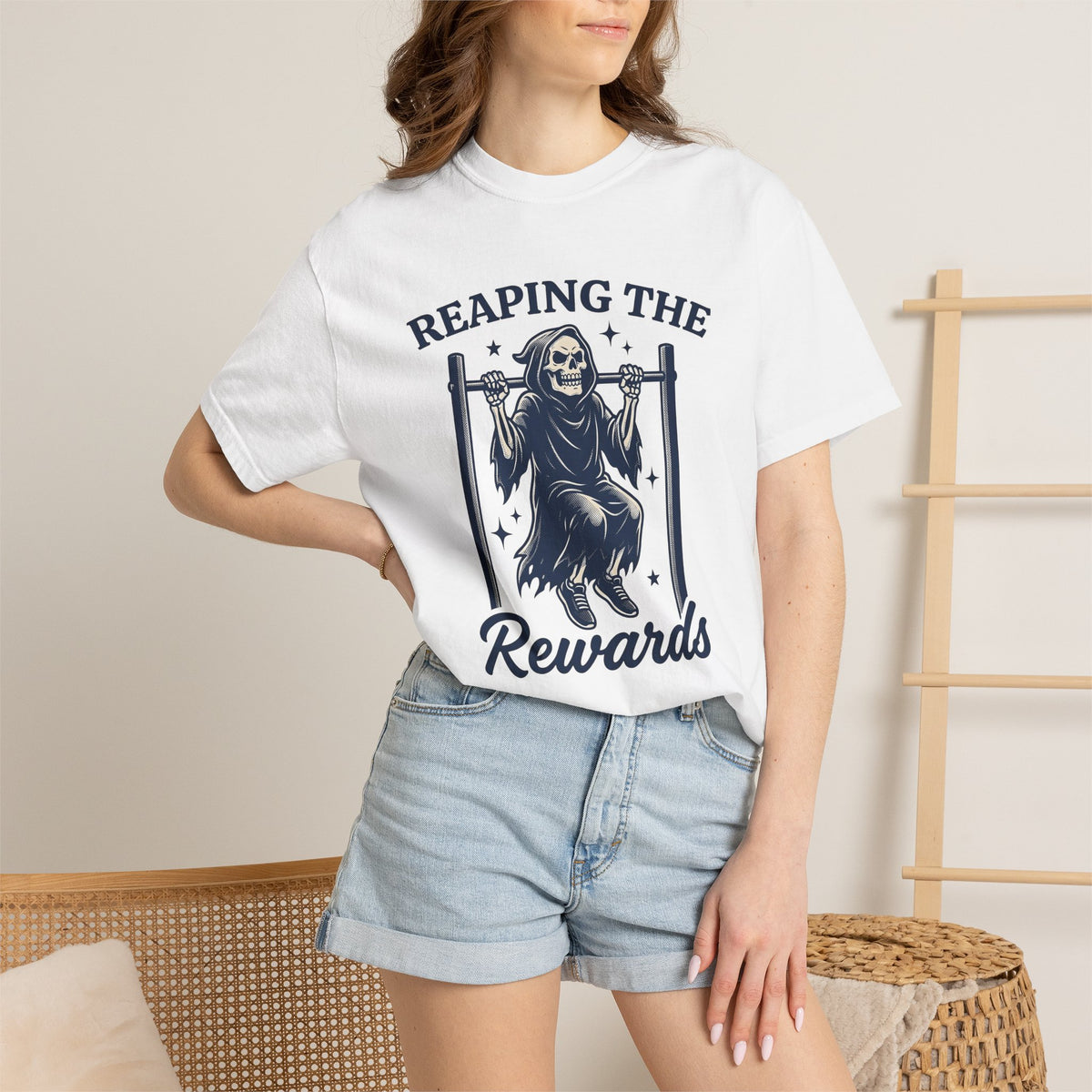 Skeleton Grim Shirt Halloween Training Unisex Gift Heritage Tee Skeleton T-Shirt