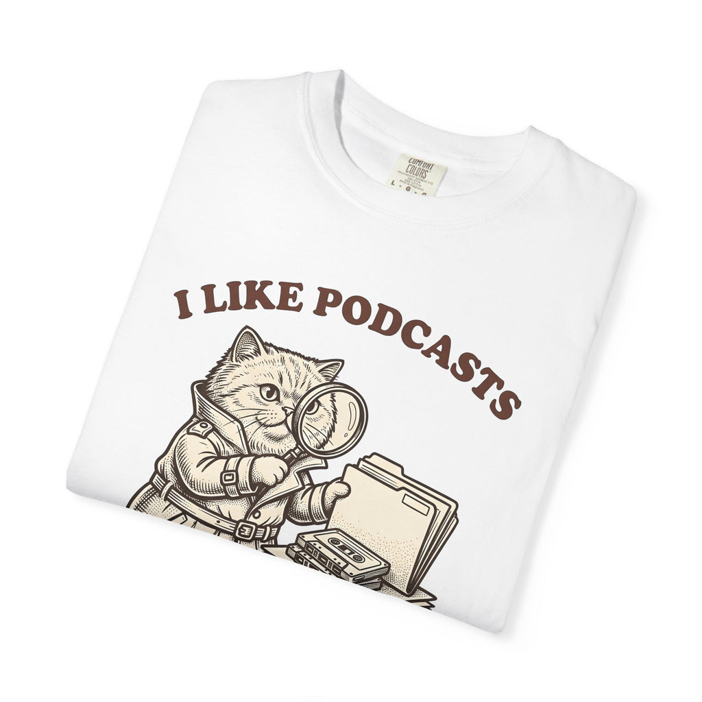 Private Eye Cat Shirt Cat Comedy Gift Women Retro Tee Detective Cat T-Shirt Cat Fan Vintage Tshirt Humor Graphic Sketch Loupe Tshirt