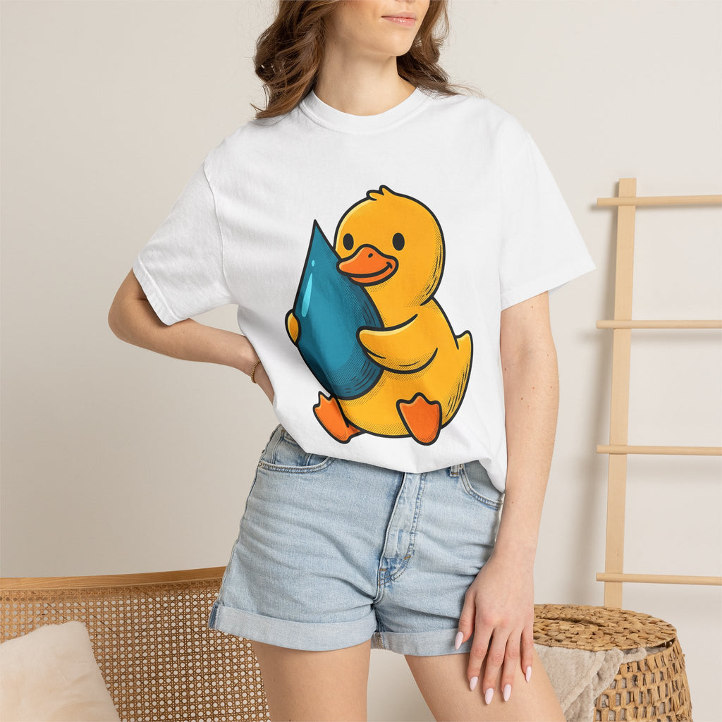 Rubber Duck Shirt St. Valentine's Day Wildlife Gift Women Comic Tee Bath Toy T-Shirt Valentines Fan Cartoon Tshirt Animal Graphic Minimalist