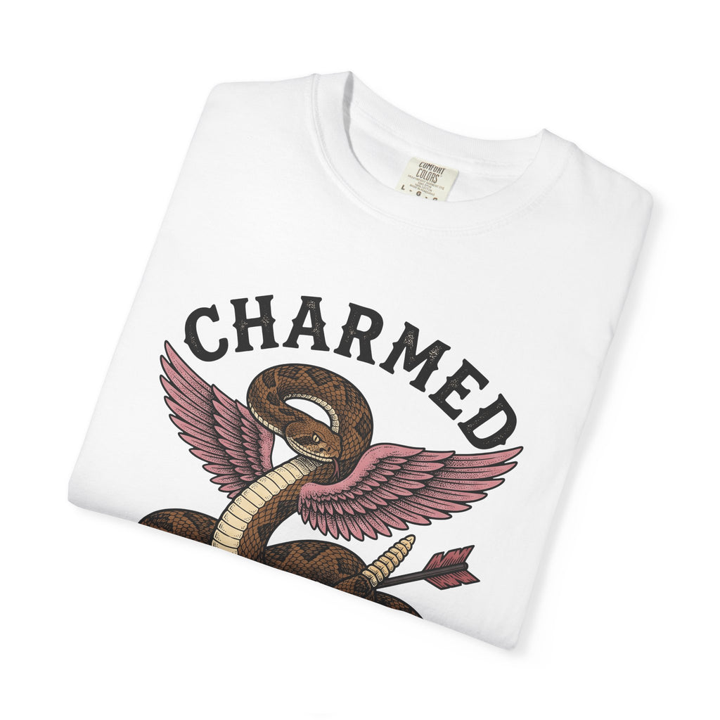 Snake Wings Shirt St. Valentine's Day Macabre Gift Women Illustrative Tee Serpent T-Shirt Valentine Fan Illustrated Tshirt Dark Graphic Hand