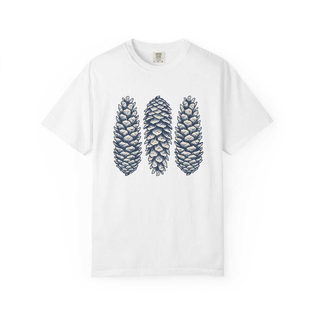 Pine Cones Shirt Nature Camping Gift Women Floral Tee Pine T-Shirt Outdoors Enthusiast Botanical Tshirt Outdoor Graphic Retro Forest Tshirt