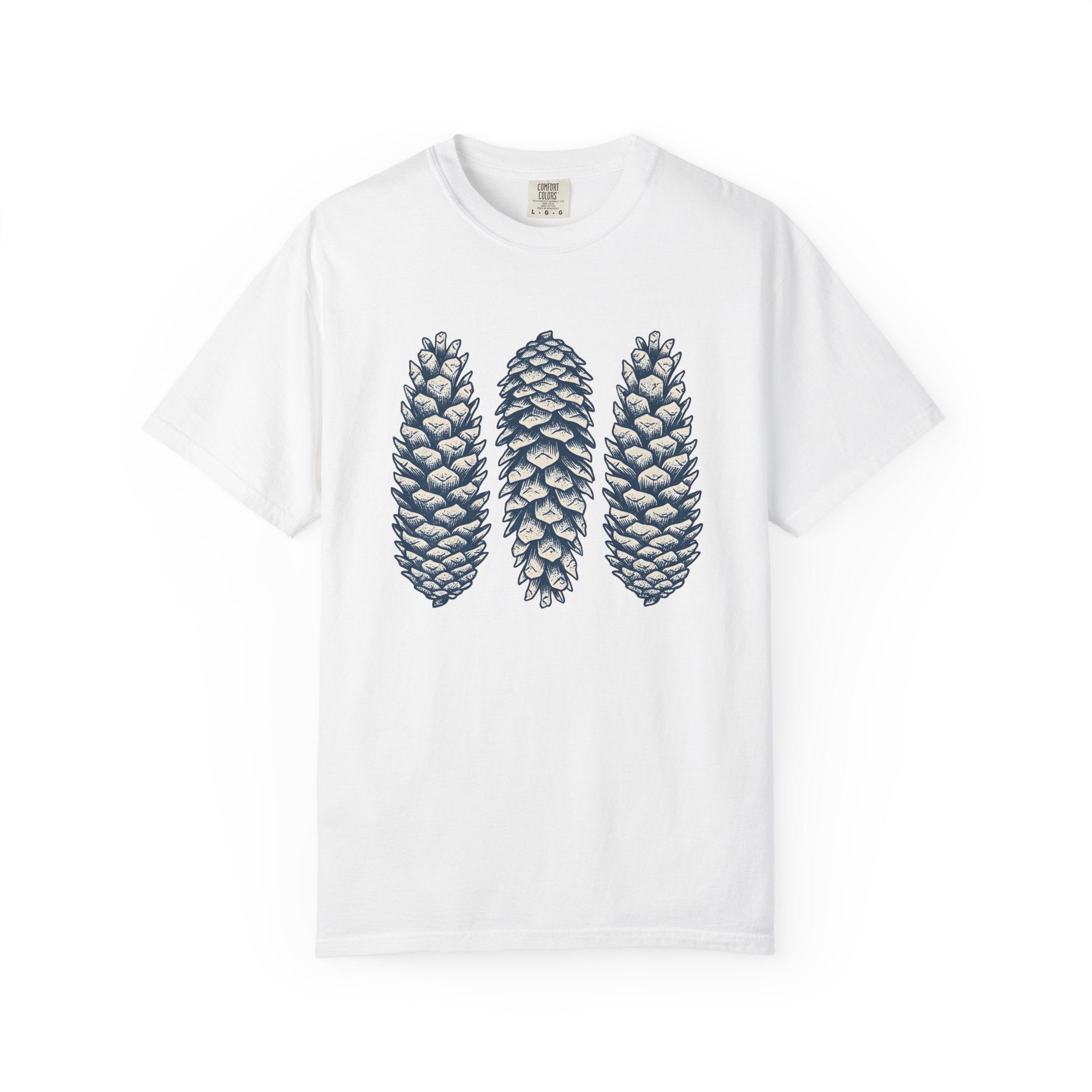 Pine Cones Shirt Nature Camping Gift Women Floral Tee Pine T-Shirt Outdoors Enthusiast Botanical Tshirt Outdoor Graphic Retro Forest Tshirt