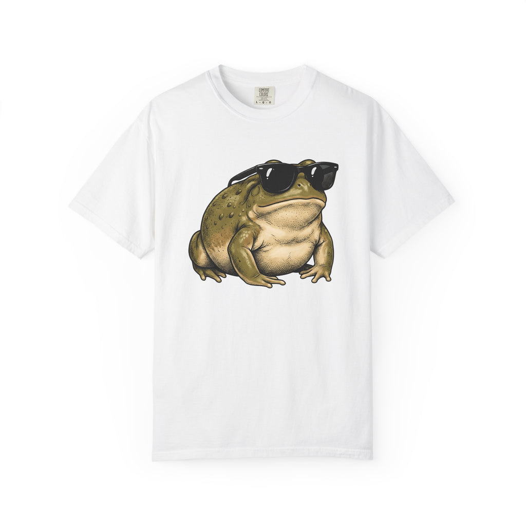Frog Sunnies Shirt Animals Jokes Gift Women Line Art Tee Toad T-Shirt Creature Fan Toon Tshirt Funny Graphic Cartoon Glasses Tshirt