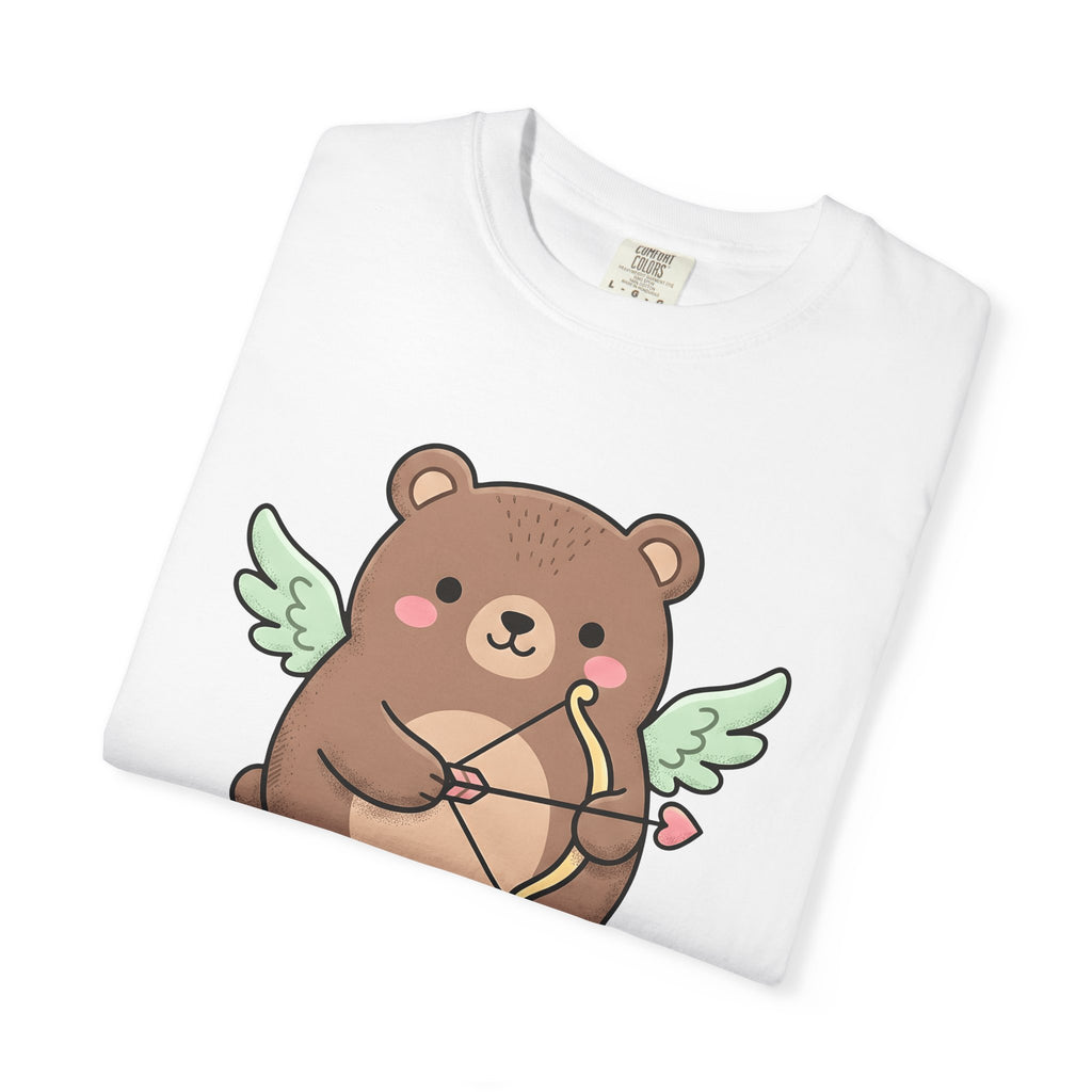 Cherub Bear Shirt Cute Romance Gift Women Cartoon Tee Teddy T-Shirt Kawaii Fan Comic Tshirt Love Graphic Sketch Cupid Arrow Tshirt