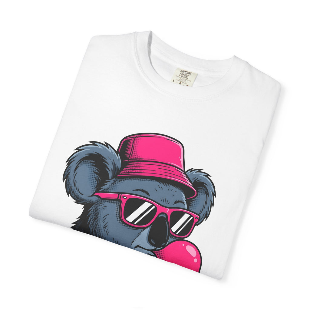 Koala Shades Shirt Animals Comedy Gift Women Doodle Tee Koala T-Shirt Animal Fan Cartoon Tshirt Humor Graphic Classic Chewing Gum Tshirt