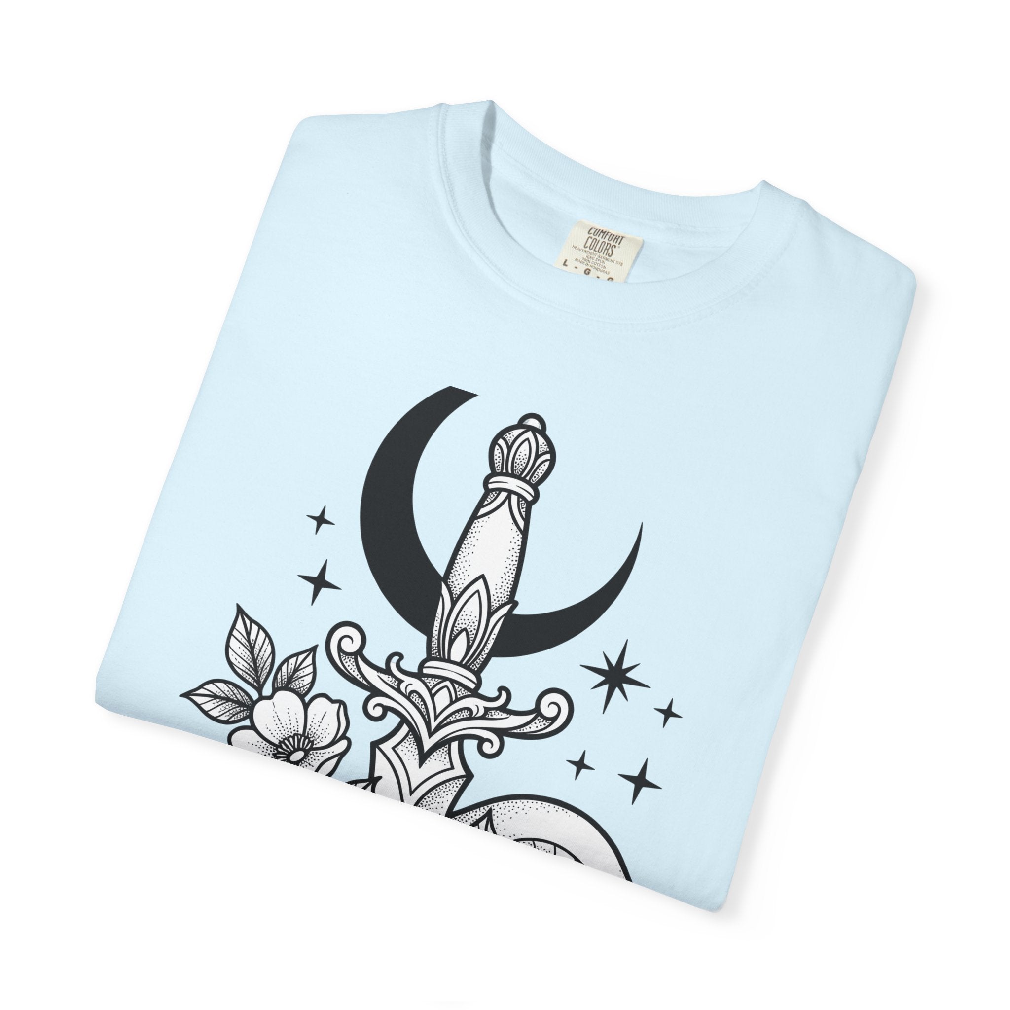 Viper Blade Shirt Boho Chic Alternative Gift Women Body Art Tee Knife T-Shirt Bohemian Fan Tattoo Tshirt Gothic Graphic Clean Lunar Crescent