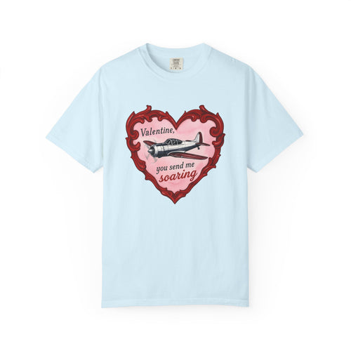 Airplane Love Shirt St Valentines Day Airplane Gift Women Retro Tee Aeroplane T-Shirt Valentine Fan Vintage Tshirt Aircraft Graphic Sketch
