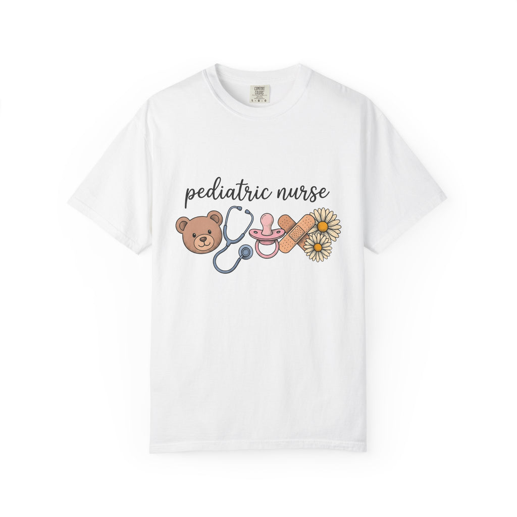 Teddy Bear Stethoscope Pacifier Shirt Nurse Care Gift Women Cartoon Tee Baby Pacifier T-Shirt Nursing Enthusiast Cartoony Tshirt