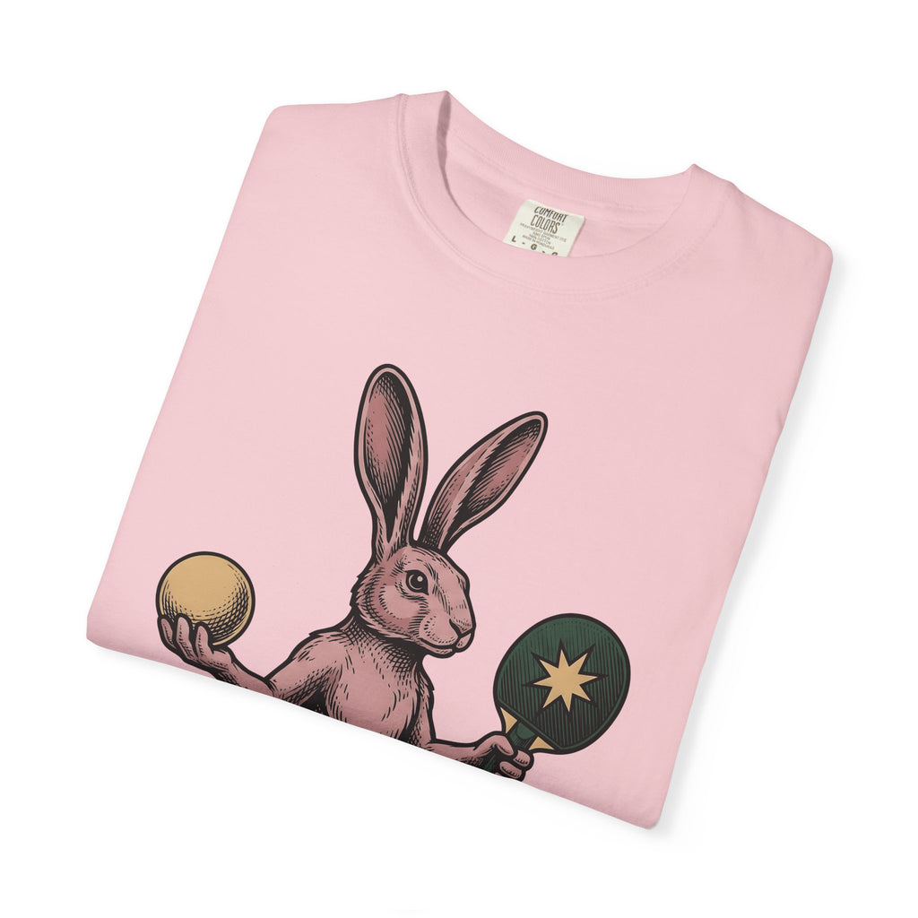 Bunny Ping Pong Shirt Sports Pet Gift Women Retro Tee Table Tennis T-Shirt Athlete Fan Vintage Tshirt Animal Graphic Sketch Racket Tshirt