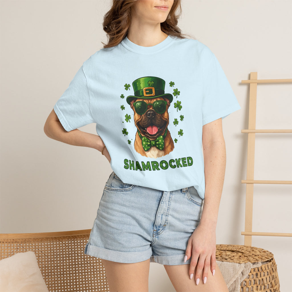 Canine Leprechaun Shirt St Patrick's Day Animal Gift Women Animated Tee Dog Leprechaun T-Shirt St Patricks Fan Cartoon Tshirt Pet Graphic