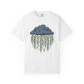 Cloud Willow Branches Shirt Boho Chic Wilderness Gift Women Line Art Tee Willow T-Shirt Bohemian Fan Illustration Graphic Tshirt Hand Drawn