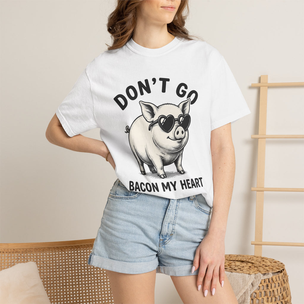 Pig Drawing Shirt Funny Wildlife Gift Women Cartoon Tee Swine T-Shirt Humor Fan Comic Tshirt Animal Graphic Hand Painted Love Sunglasses