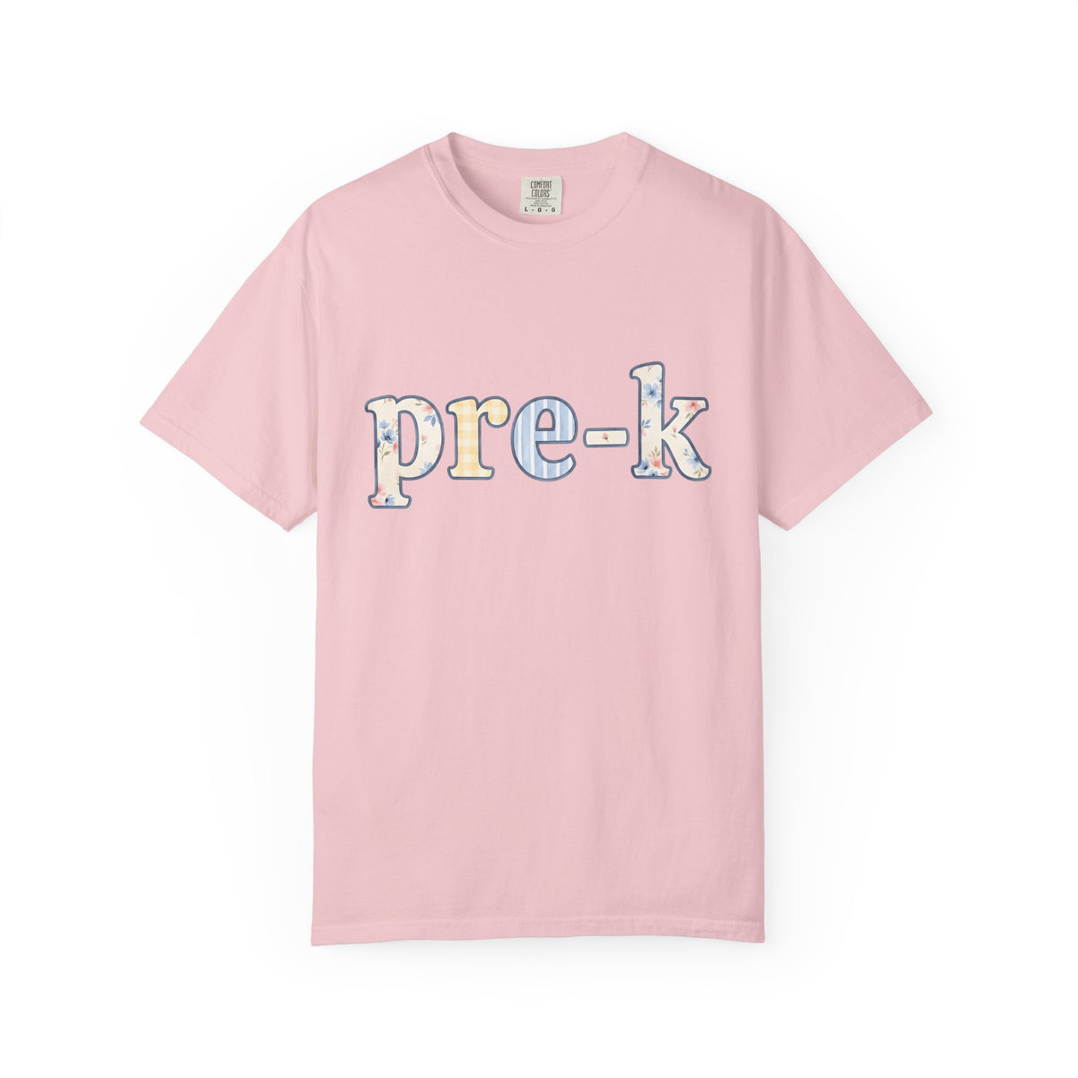 Flower Pattern Lettering Shirt Teacher School Unisex Gift Soft Colors Tee Floral