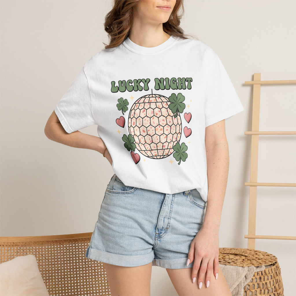 Dance Ball Shirt St Patrick's Day Event Gift Women Cartoon Tee Ballroom T-Shirt Party Fan Comic Tshirt Festival Graphic Hand Drawn Four Leaf
