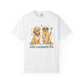 Retriever Dogs Shirt 4th Of July Animals Gift Women Animated Tee Retriever T-Shirt Patriot Fan Cartoon Tshirt Creature Graphic Doodle Star