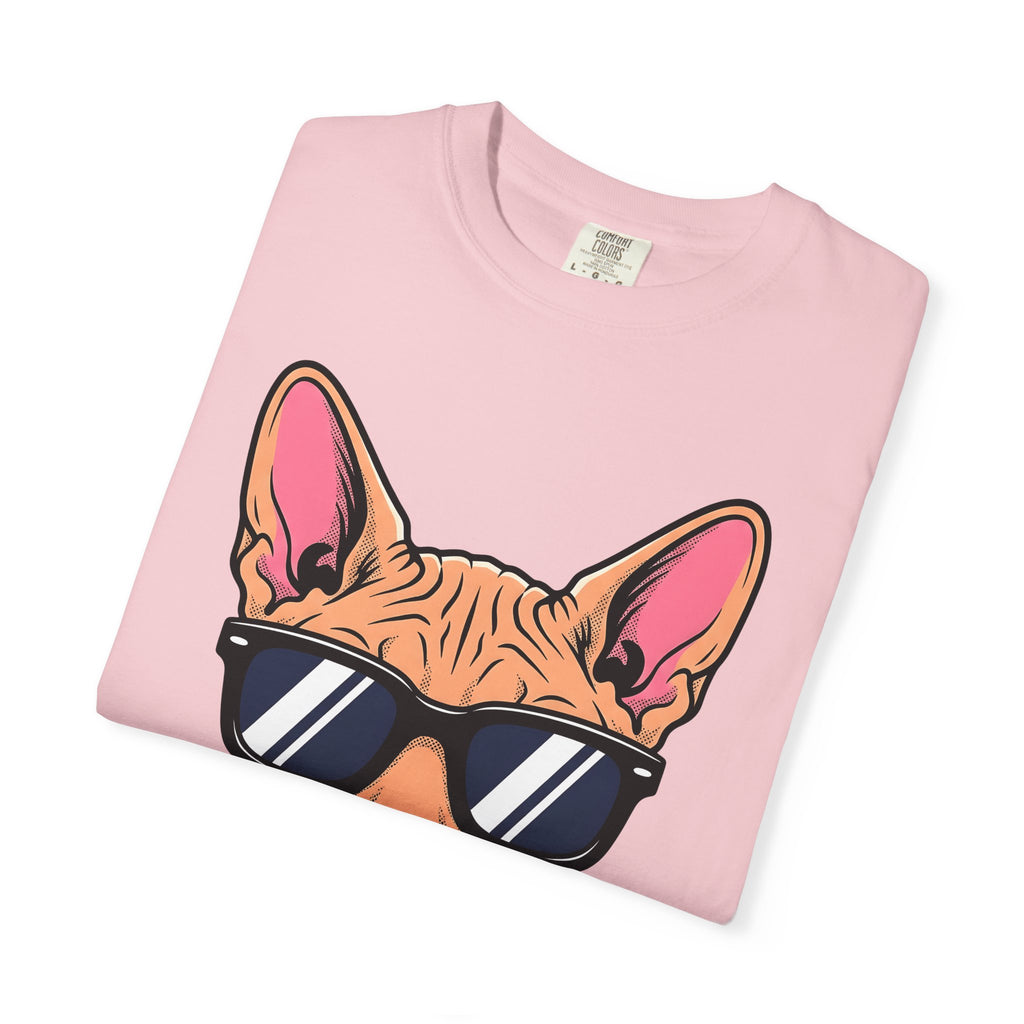 Sphynx Feline Shirt Cat Creatures Gift Women Pop Art Tee Cat T-Shirt Cat Fan Fauvism Tshirt Beast Graphic Old School Sun Glasses Tshirt