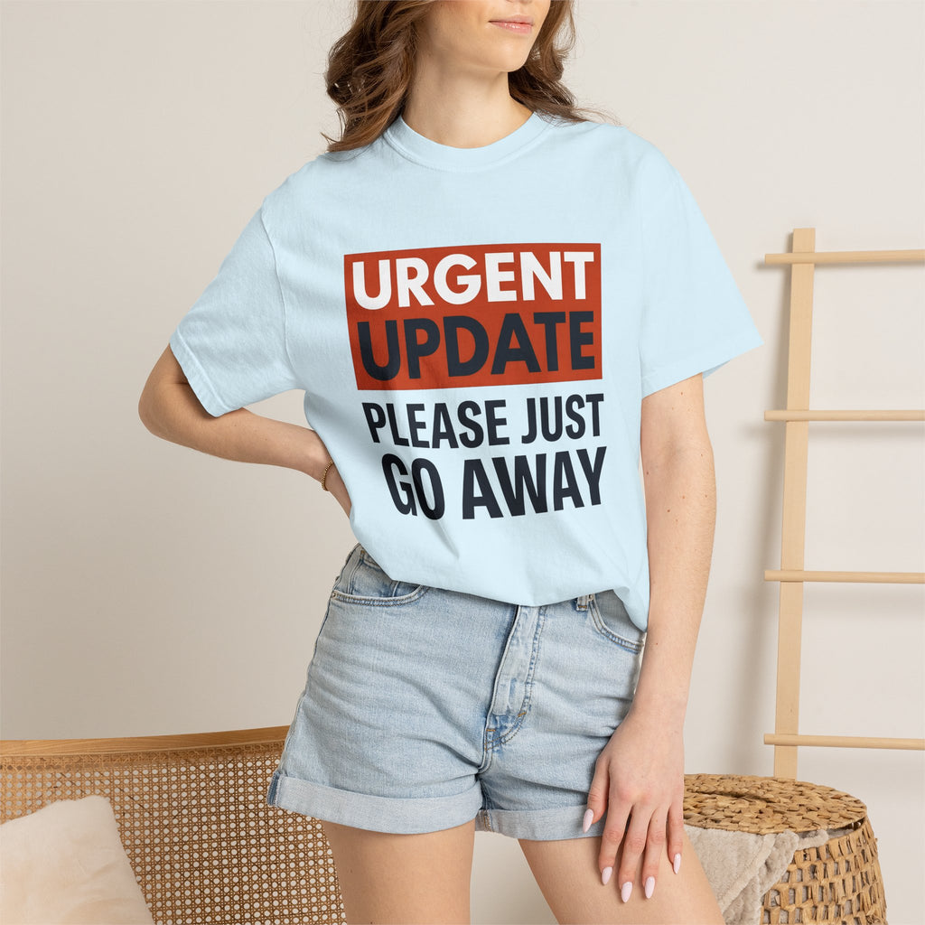 Bold Type Graphic Shirt Funny Desk Gift Women Humorous Tee Typography T-Shirt Comedy Fan Graphic Design Illustration Sleek Block Arrangement