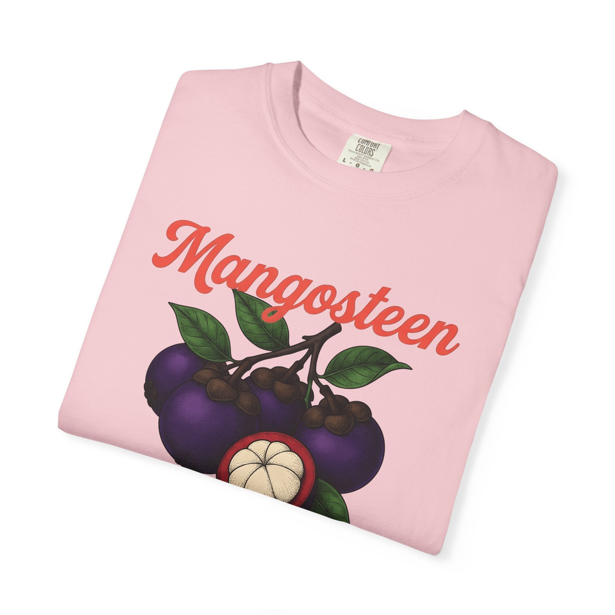 Mangosteen Fruit Shirt Fruit Kitchen Gift Women Hand Drawn Tee Mangosteen T-Shirt Fruit Fan Hand Drawn Tshirt Cooking Graphic Watercolor