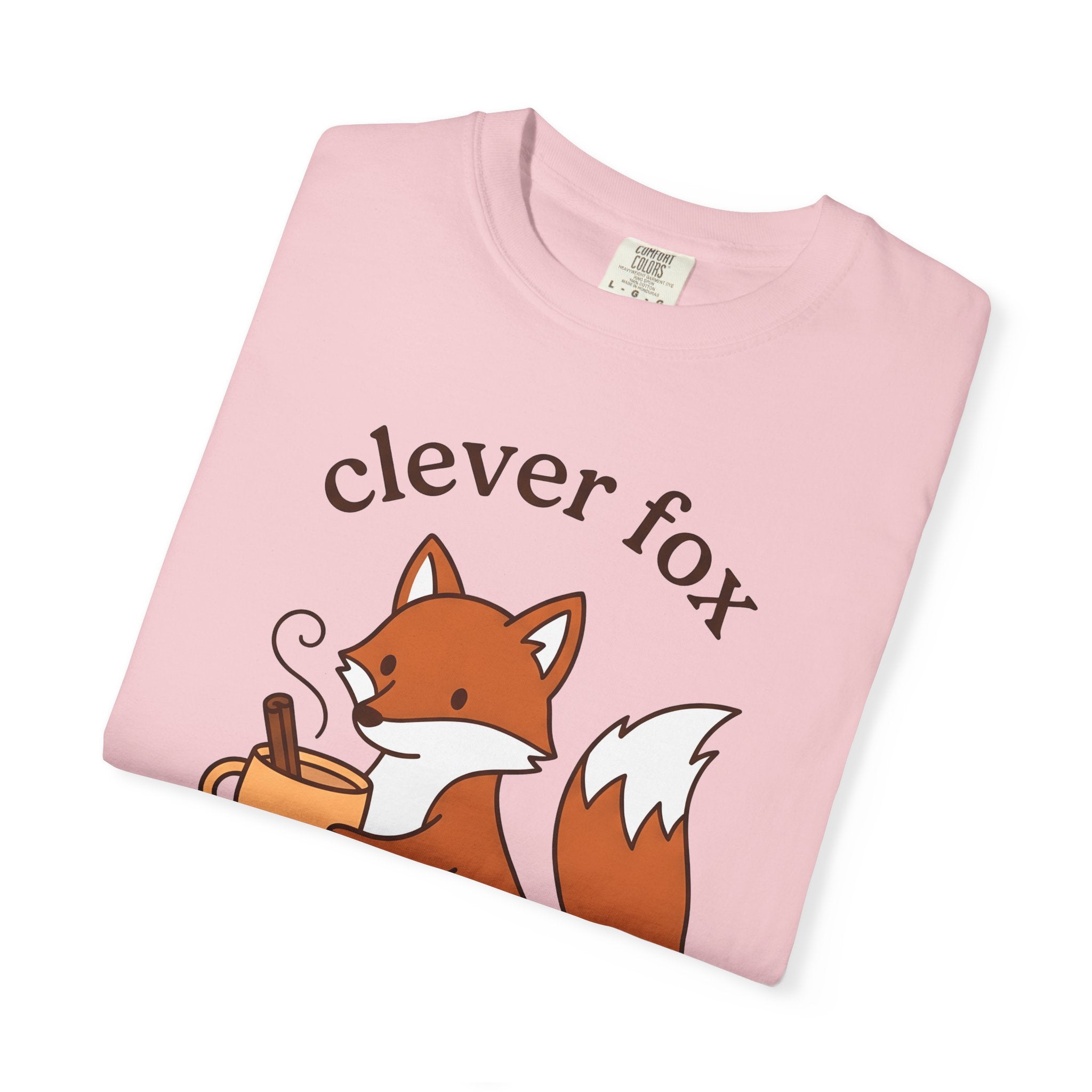 Fox Tea Mug Shirt Coffee Critter Gift Women Kawaii Tee Mug T-Shirt Coffee Fan Animal Graphic Tshirt Sleek Cinnamon Tshirt