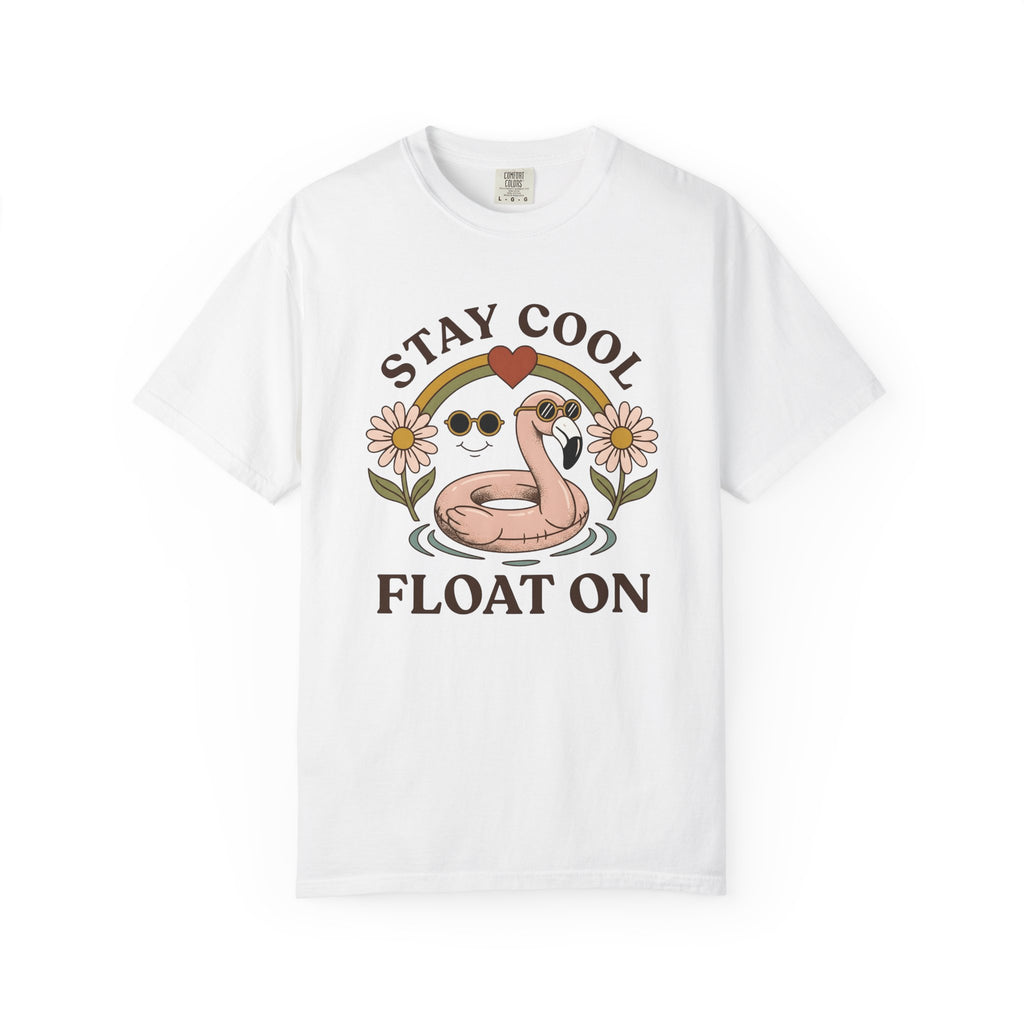 Flamingo Pool Float Shirt Sports Beach Gift Women Nostalgic Tee Inflatable T-Shirt Athlete Fan Coastal Graphic Tshirt Classic Sunflower