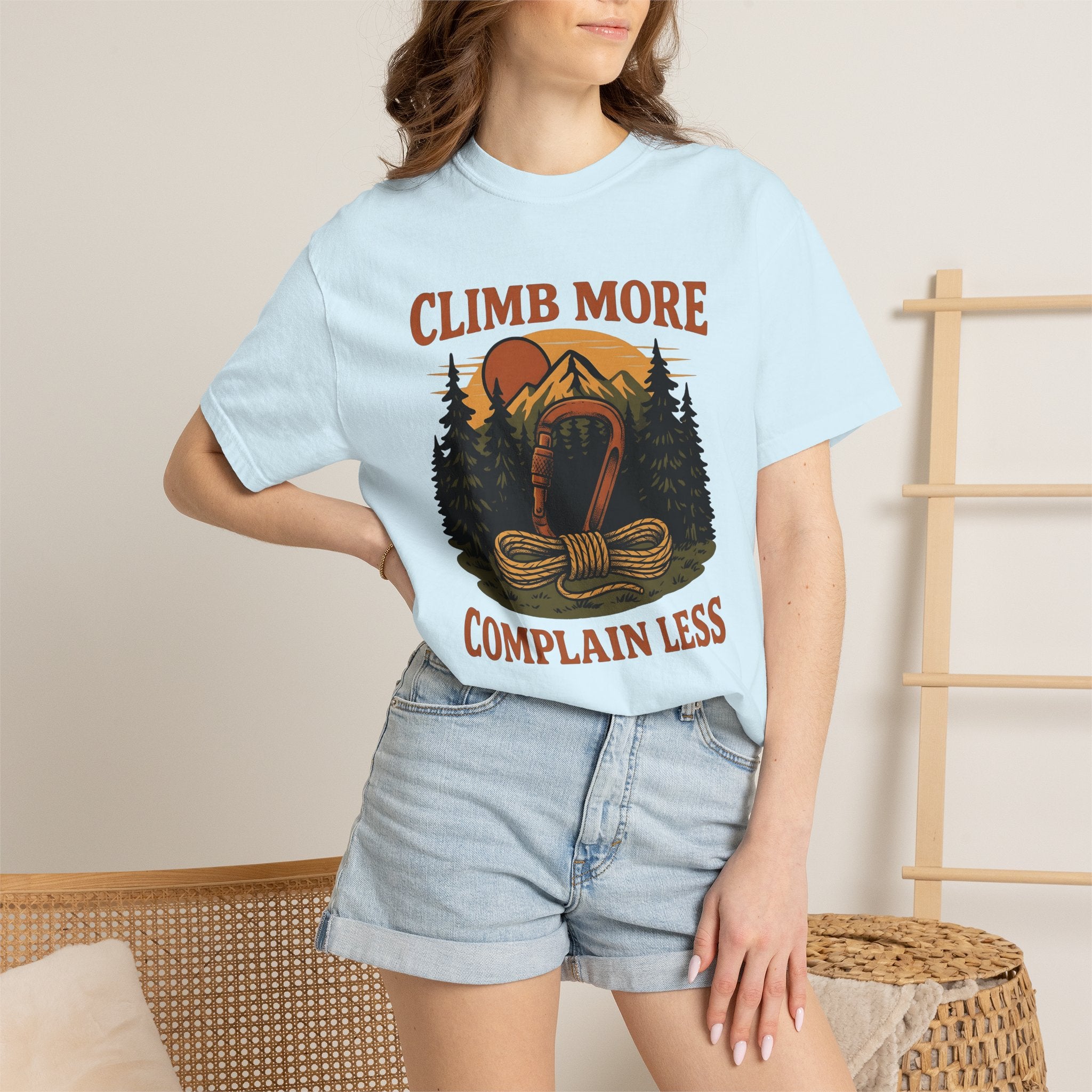 Climbing Gear Shirt Climbing Adventure Gift Women Vintage Tee Climbing Equipment T-Shirt Climber Enthusiast Retro Tshirt Expedition Graphic