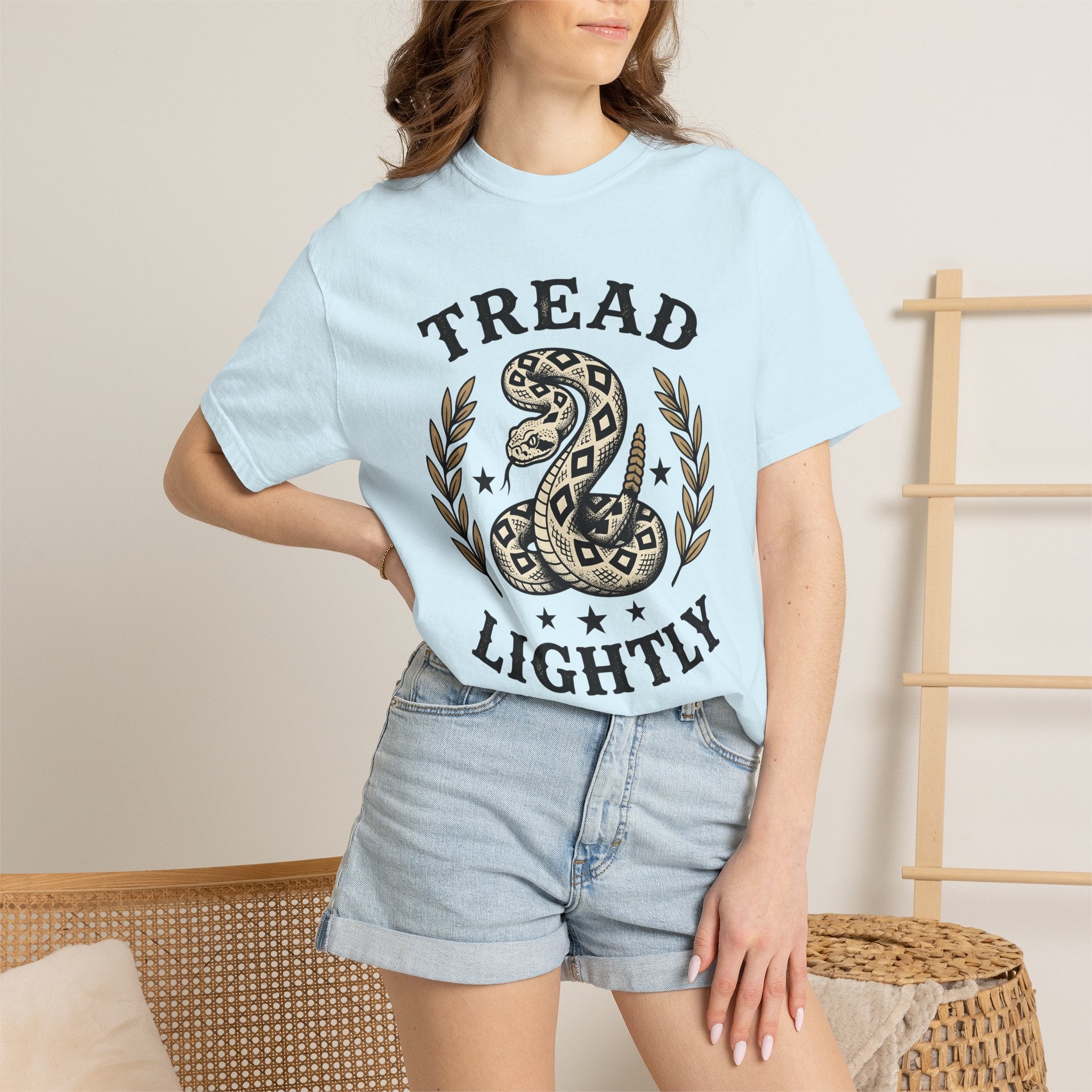 Rattlesnake Design Shirt Cowgirl Viper Gift Women Sketch Tee Snake T-Shirt Rodeo Fan Rattler Tshirt Venomous Graphic Farmhouse Laurel Crown