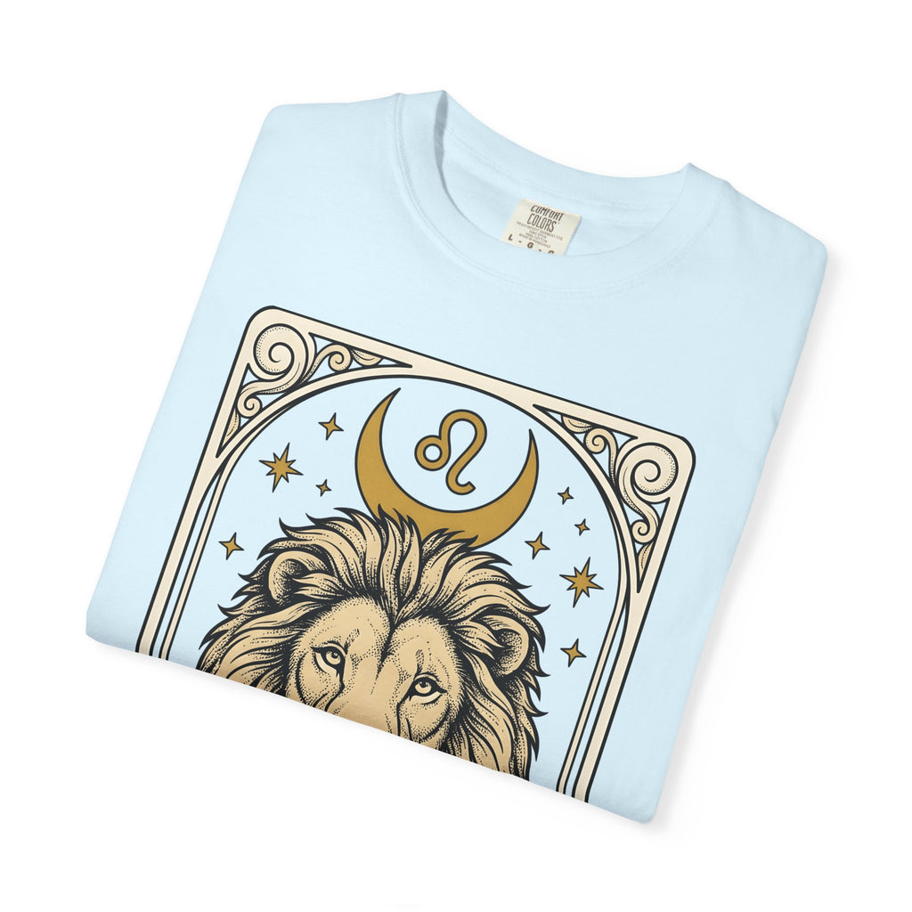 Lion Tarot Card Shirt Boho Chic Zodiac Gift Women Boho Tee Tarot T-Shirt Hippie Fan Bohemian Tshirt Astrology Graphic Vintage Stars Tshirt