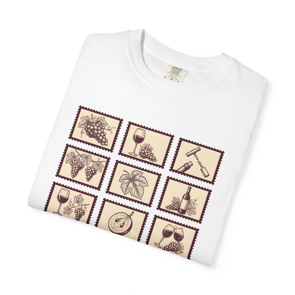 Wine Glass Shirt Wine Drink Gift Women Retro Tee Goblet T-Shirt Vino Fan Vintage Tshirt Cocktail Graphic Sketch Grapes Tshirt