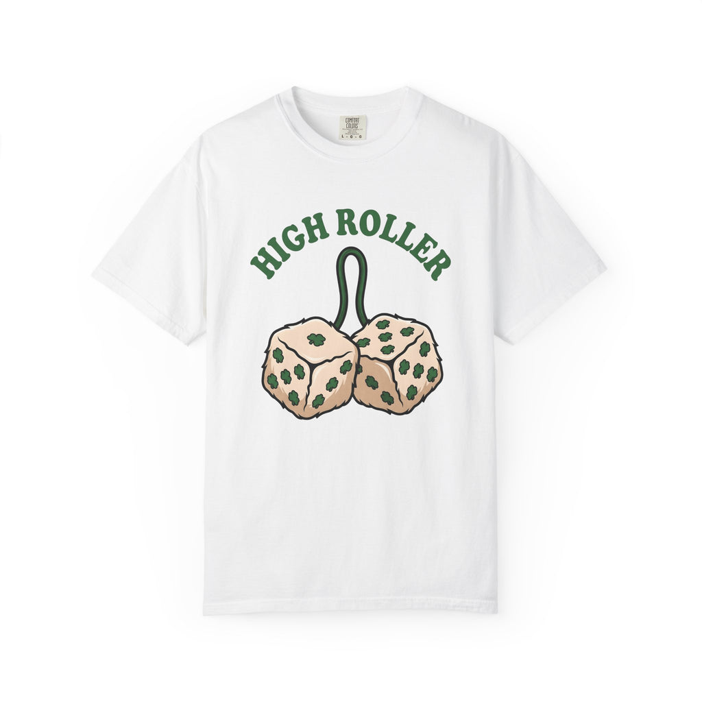 Shamrock Dice Shirt St Patrick's Day Casino Gift Women Cartoon Tee Lucky Charm T-Shirt St Patricks Fan Comic Tshirt Gambling Graphic Retro